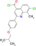 7-chloro-2-(4-isobutoxyphenyl)-8-methylquinoline-4-carbonyl chloride