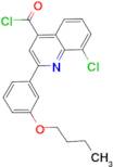 2-(3-butoxyphenyl)-8-chloroquinoline-4-carbonyl chloride