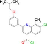 7-chloro-2-(3-isobutoxyphenyl)-8-methylquinoline-4-carbonyl chloride