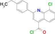 8-chloro-2-(4-ethylphenyl)quinoline-4-carbonyl chloride