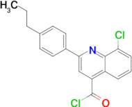 8-chloro-2-(4-propylphenyl)quinoline-4-carbonyl chloride