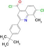 2-(4-tert-butylphenyl)-7-chloro-8-methylquinoline-4-carbonyl chloride