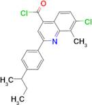 2-(4-sec-butylphenyl)-7-chloro-8-methylquinoline-4-carbonyl chloride