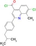 7-chloro-2-(4-isobutylphenyl)-8-methylquinoline-4-carbonyl chloride