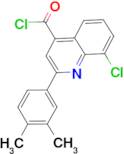 8-chloro-2-(3,4-dimethylphenyl)quinoline-4-carbonyl chloride