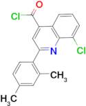 8-chloro-2-(2,4-dimethylphenyl)quinoline-4-carbonyl chloride