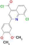 8-chloro-2-(3,4-dimethoxyphenyl)quinoline-4-carbonyl chloride