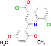 8-chloro-2-(2,5-dimethoxyphenyl)quinoline-4-carbonyl chloride