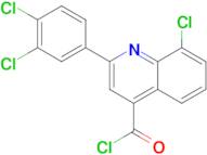 8-chloro-2-(3,4-dichlorophenyl)quinoline-4-carbonyl chloride