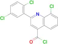 8-chloro-2-(2,5-dichlorophenyl)quinoline-4-carbonyl chloride