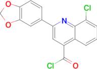 2-(1,3-benzodioxol-5-yl)-8-chloroquinoline-4-carbonyl chloride