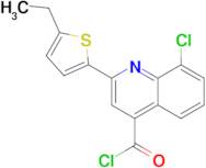 8-chloro-2-(5-ethyl-2-thienyl)quinoline-4-carbonyl chloride