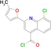 8-chloro-2-(5-methyl-2-furyl)quinoline-4-carbonyl chloride