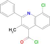 8-chloro-3-methyl-2-phenylquinoline-4-carbonyl chloride