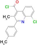 8-chloro-3-methyl-2-(4-methylphenyl)quinoline-4-carbonyl chloride