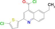 2-(5-chloro-2-thienyl)-6-ethylquinoline-4-carbonyl chloride