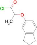 2-(2,3-dihydro-1H-inden-5-yloxy)propanoyl chloride