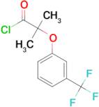 2-methyl-2-[3-(trifluoromethyl)phenoxy]propanoyl chloride