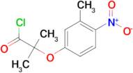 2-methyl-2-(3-methyl-4-nitrophenoxy)propanoyl chloride