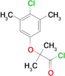 2-(4-chloro-3,5-dimethylphenoxy)-2-methylpropanoyl chloride