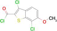 3,7-dichloro-6-methoxy-1-benzothiophene-2-carbonyl chloride