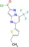 5-(5-ethyl-2-thienyl)-7-(trifluoromethyl)pyrazolo[1,5-a]pyrimidine-2-carbonyl chloride