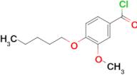3-Methoxy-4-n-pentoxybenzoyl chloride