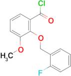 2-[(2-fluorobenzyl)oxy]-3-methoxybenzoyl chloride