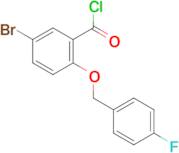 5-bromo-2-[(4-fluorobenzyl)oxy]benzoyl chloride