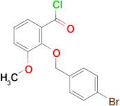 2-[(4-bromobenzyl)oxy]-3-methoxybenzoyl chloride