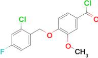 4-[(2-chloro-4-fluorobenzyl)oxy]-3-methoxybenzoyl chloride