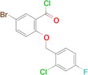 5-bromo-2-[(2-chloro-4-fluorobenzyl)oxy]benzoyl chloride