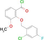 2-[(2-chloro-4-fluorobenzyl)oxy]-3-methoxybenzoyl chloride