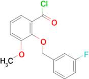 2-[(3-fluorobenzyl)oxy]-3-methoxybenzoyl chloride