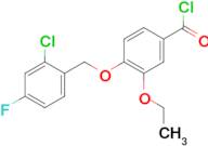 4-[(2-chloro-4-fluorobenzyl)oxy]-3-ethoxybenzoyl chloride