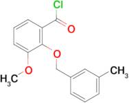 3-methoxy-2-[(3-methylbenzyl)oxy]benzoyl chloride