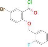 5-bromo-2-[(2-fluorobenzyl)oxy]benzoyl chloride