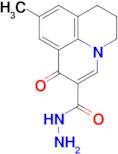 9-methyl-1-oxo-6,7-dihydro-1H,5H-pyrido[3,2,1-ij]quinoline-2-carbohydrazide