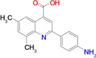 2-(4-aminophenyl)-6,8-dimethylquinoline-4-carboxylic acid