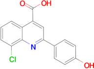 8-chloro-2-(4-hydroxyphenyl)quinoline-4-carboxylic acid