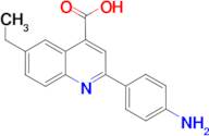 2-(4-aminophenyl)-6-ethylquinoline-4-carboxylic acid