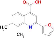 2-(2-furyl)-7,8-dimethylquinoline-4-carboxylic acid