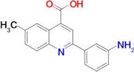 2-(3-aminophenyl)-6-methylquinoline-4-carboxylic acid