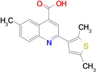 2-(2,5-dimethyl-3-thienyl)-6-methylquinoline-4-carboxylic acid