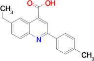 6-ethyl-2-(4-methylphenyl)quinoline-4-carboxylic acid