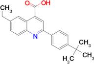 2-(4-tert-butylphenyl)-6-ethylquinoline-4-carboxylic acid