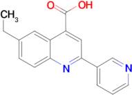 6-ethyl-2-pyridin-3-ylquinoline-4-carboxylic acid