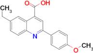 6-ethyl-2-(4-methoxyphenyl)quinoline-4-carboxylic acid