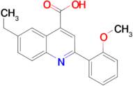 6-ethyl-2-(2-methoxyphenyl)quinoline-4-carboxylic acid