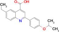 6-ethyl-2-(4-isopropoxyphenyl)quinoline-4-carboxylic acid